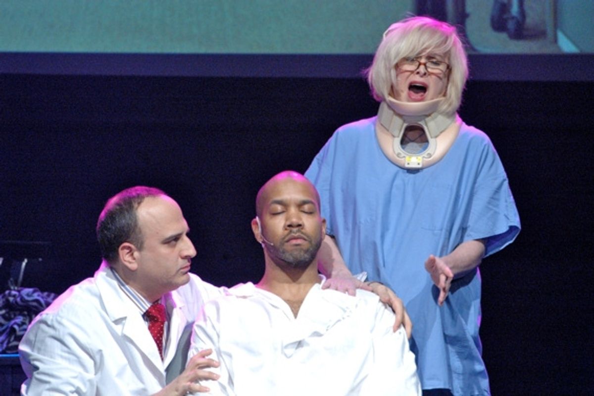 Julian Fleisher, Darius DeHaas and Nancy Opel at 