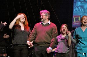 Curtain Call-Katie Thompson, John Ellison Conlee, Celia Keenan-Bolger and Alicia Witt Photo