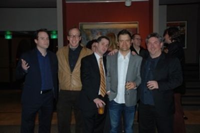 Producing Artistic Director Brian Kite, Evan Arnold, Director Jeff Maynard, Kevin Wei Photo