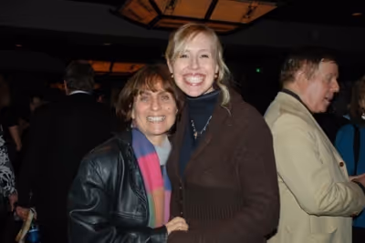 Wig/Hair/Make-up Designer Judi Lewin with Audience Wrangler Stephanie Burden Photo