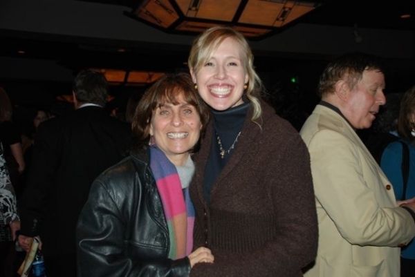 Wig/Hair/Make-up Designer Judi Lewin with Audience Wrangler Stephanie Burden Photo