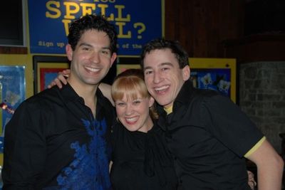 Cast members Daniel Tatar, Shanon Mari Mills, Tom Zohar Photo