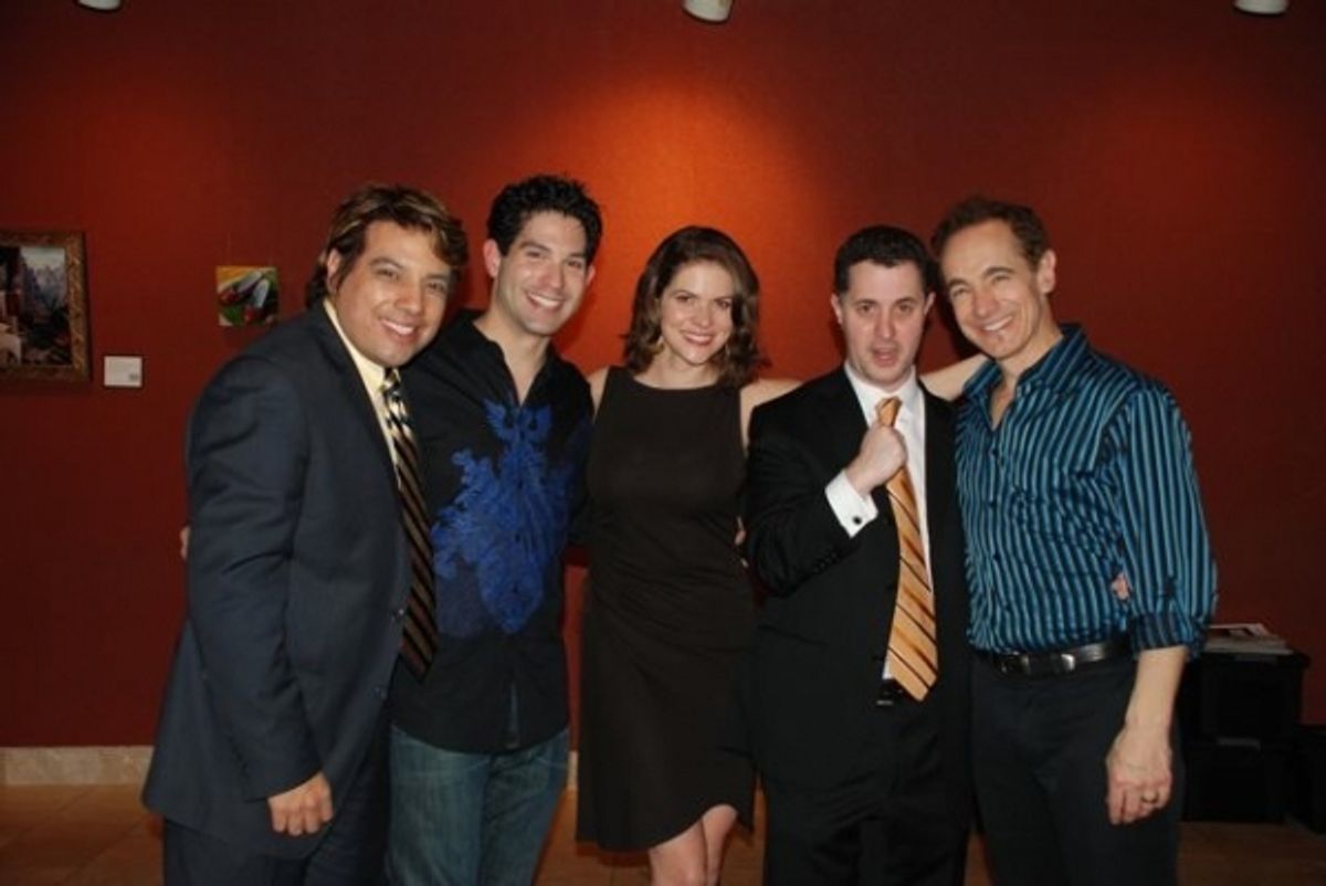 House Manager Devis Andrade, Daniel Tatar, Laura Griffith, Jeff Maynard and Jason Graae at 