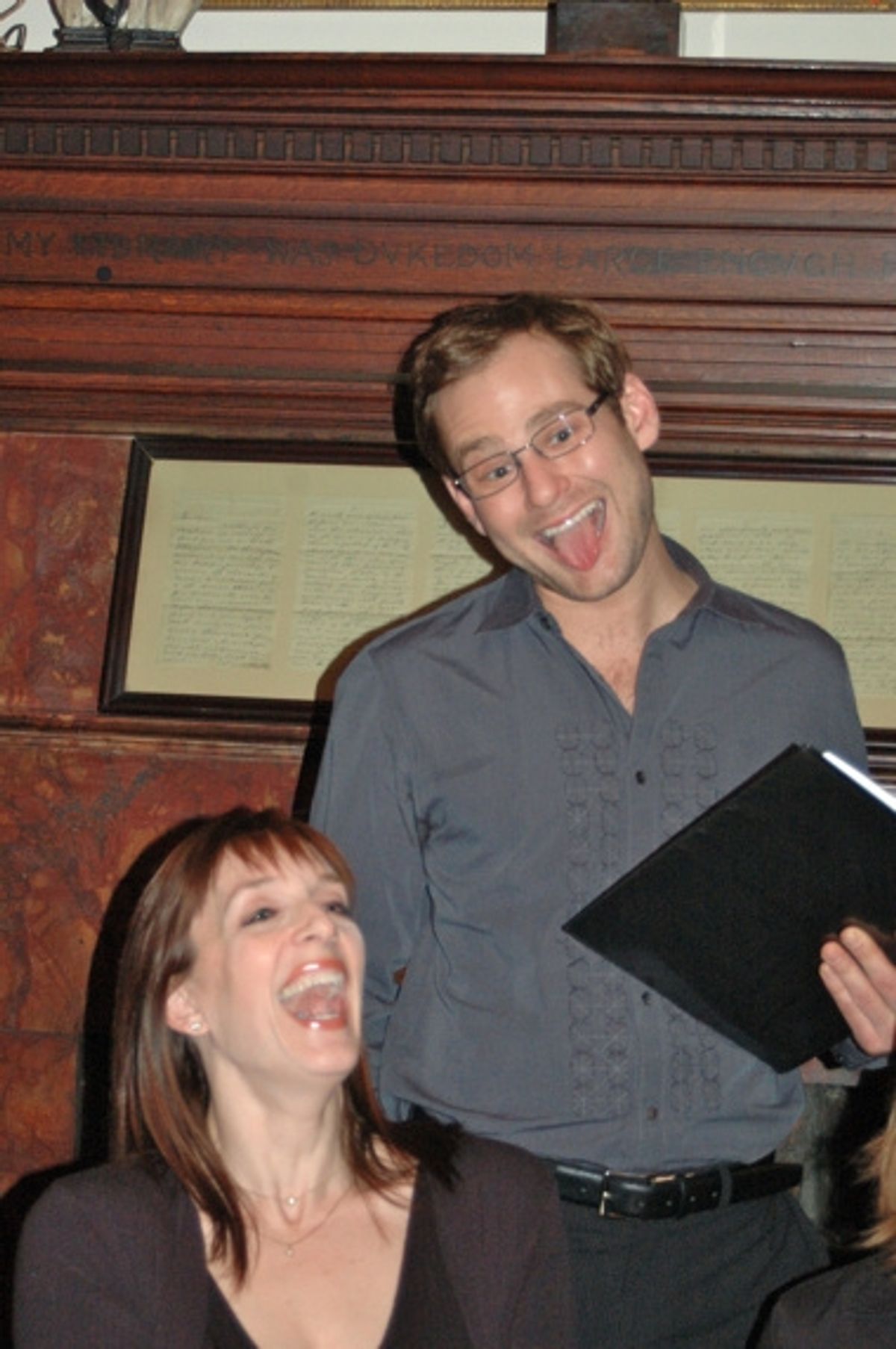 Liz Morton and Chad Kimball at 