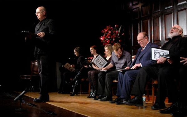 David Rooney, Liz Morton, Julia Murney, Cassie Beck, Chad Kimball, Paxton Whitehead,  Photo