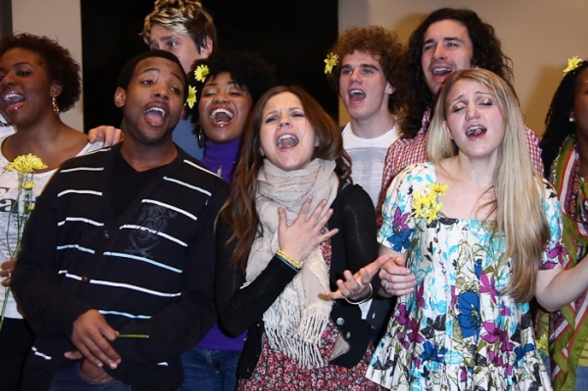 Wallace Smith, Vanessa Ray, Annaleigh Ashford and Tribe at 