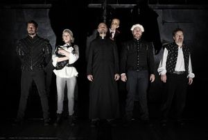 David Furr, Charlotte Parry, Michael Countryman, David Pittu, Remy Auberjonois and Jo Photo