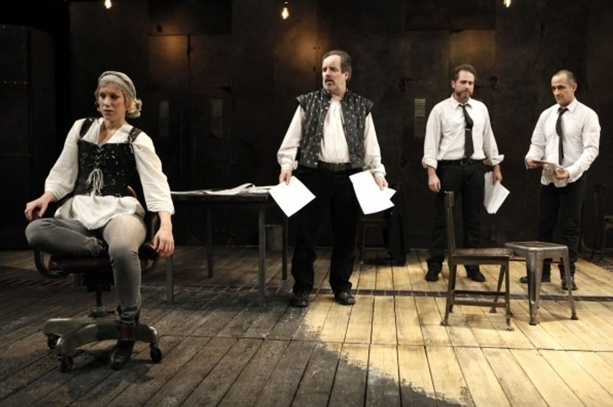 Charlotte Parry, John Pankow, Remy Auberjonois and David Pittu at 