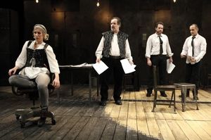 Charlotte Parry, John Pankow, Remy Auberjonois and David Pittu Photo