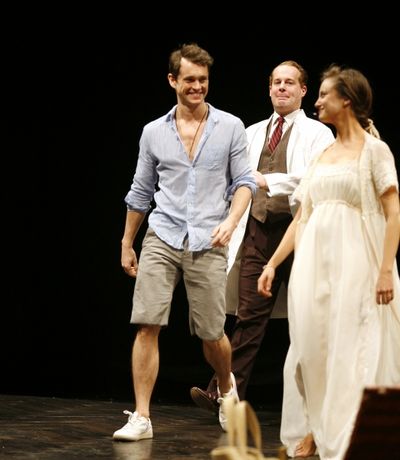 Adam James, Hugh Dancy, Andrea Riseborough Photo
