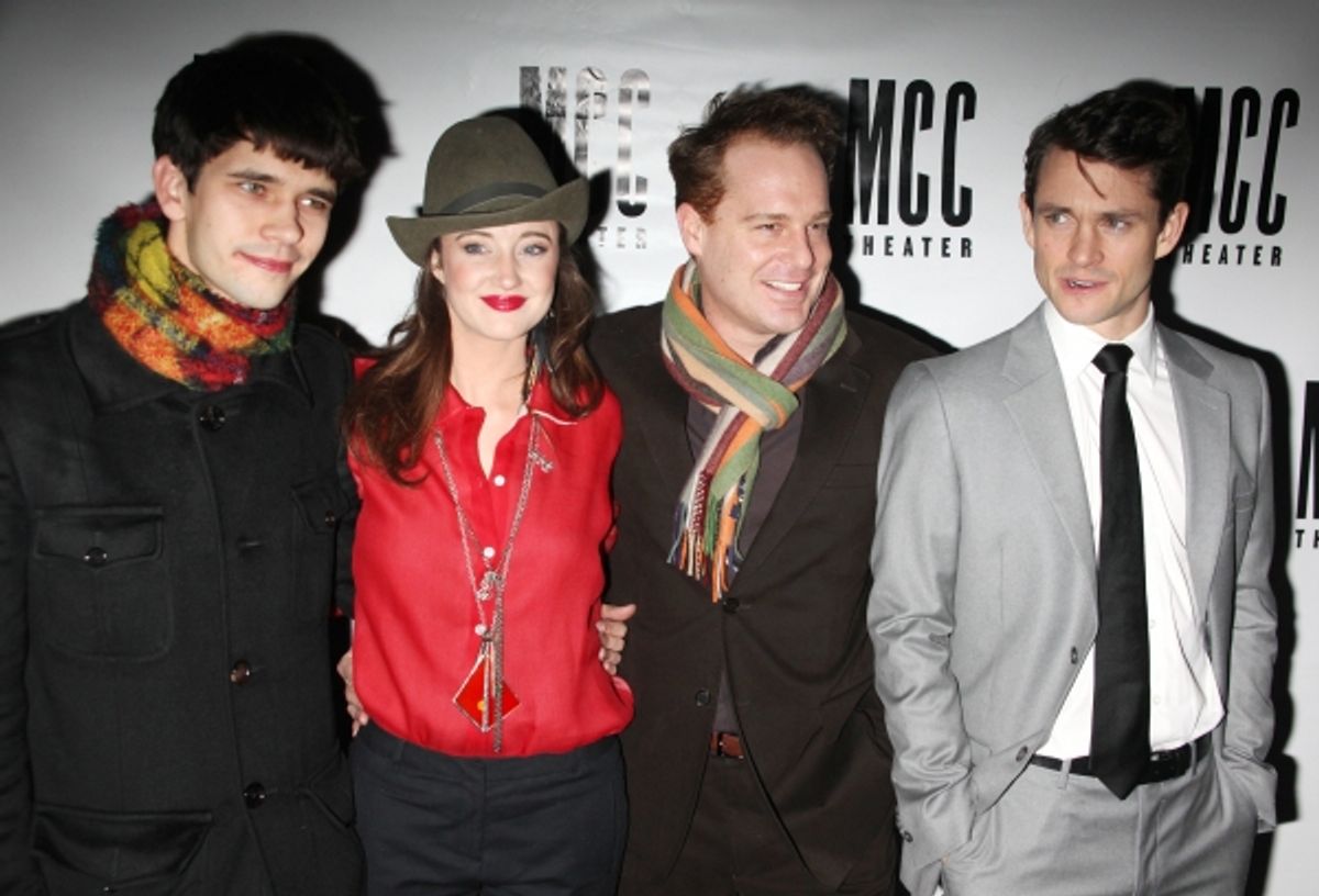 Ben Whishaw, Andrea Riseborough, Adam James & Hugh Dancy at 