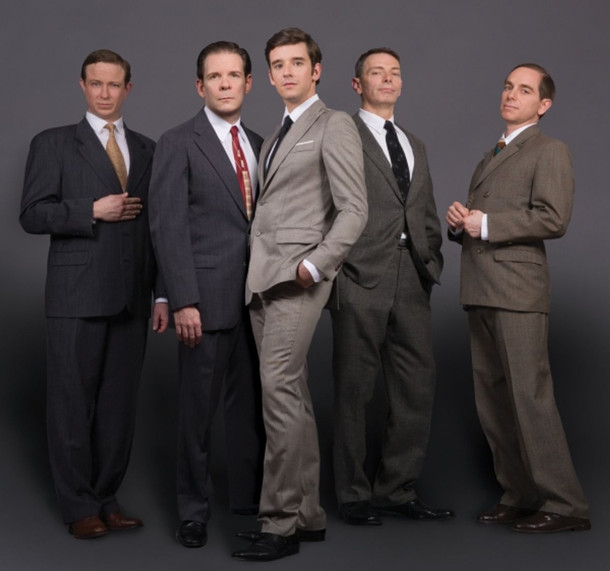 Matt Schneck, Thomas Jay Ryan, Michael Urie, Arnie Burton and Sam Breslin Wright at 
