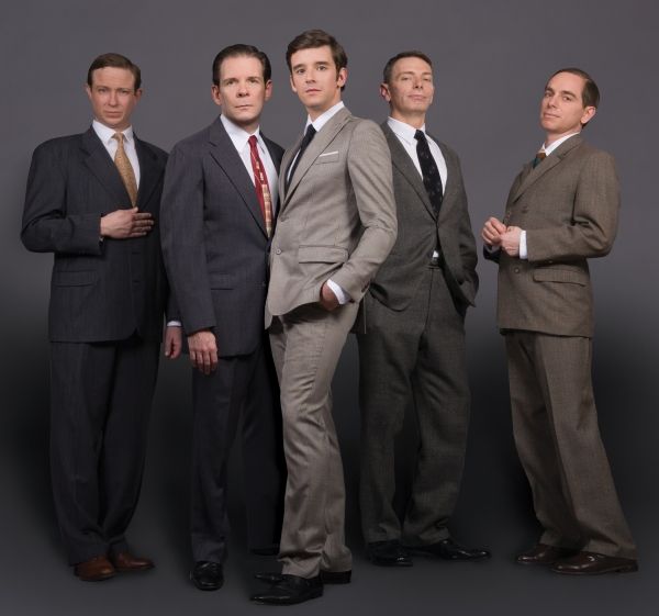 Matt Schneck, Thomas Jay Ryan, Michael Urie, Arnie Burton and Sam Breslin Wright Photo