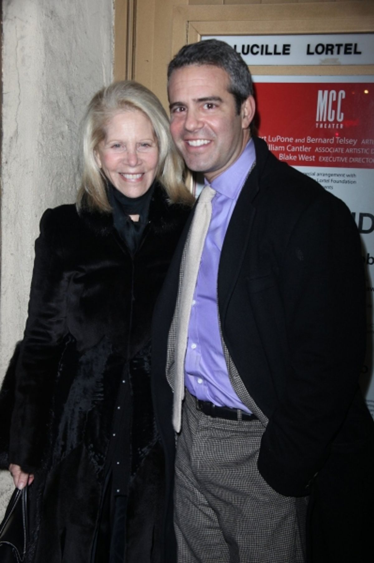 Daryl Roth and Andy Cohen at 