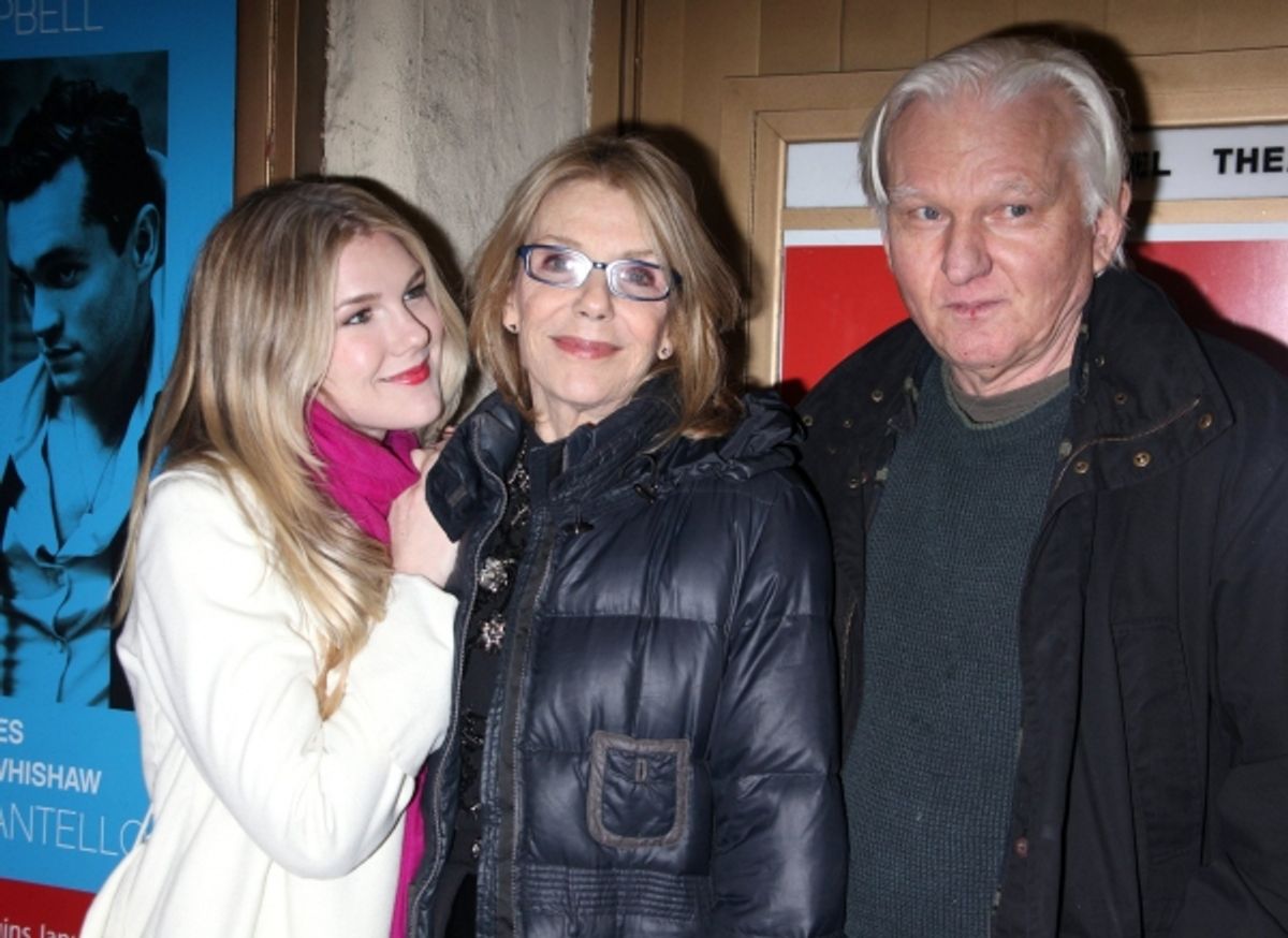 Lily Rabe, Jill Clayburgh and David Rabe at 