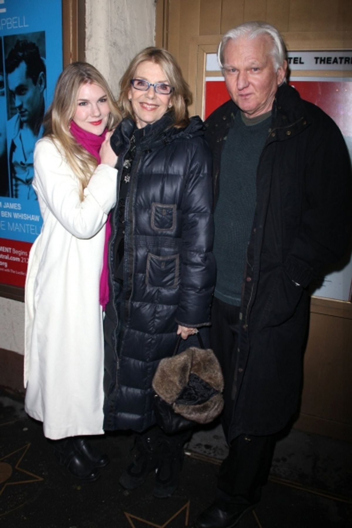 Lily Rabe, Jill Clayburgh and David Rabe at 