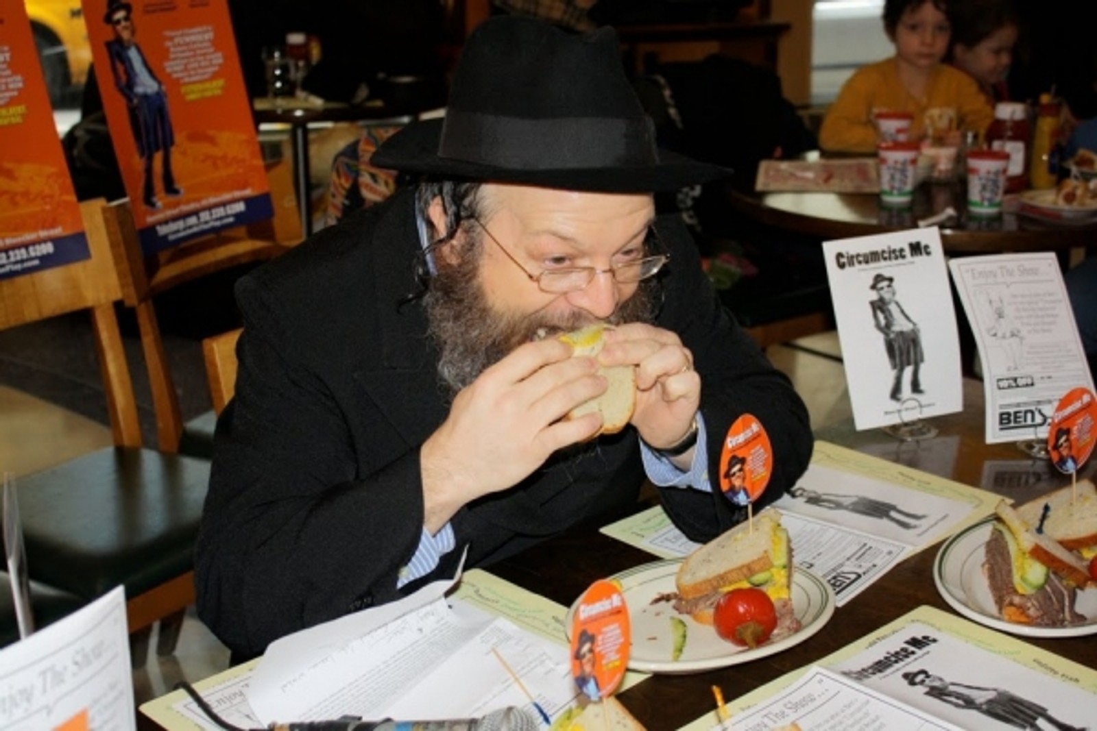 Photo Flash: Ben’s Deli unveils CIRCUMCISE ME Bris-ket Sandwich — photo 2 of 5