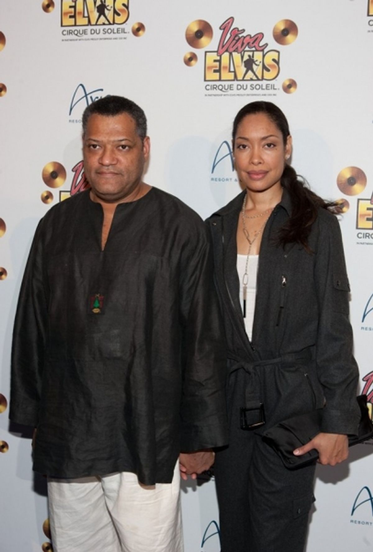 Laurence Fishburne and Gina Torres  at 