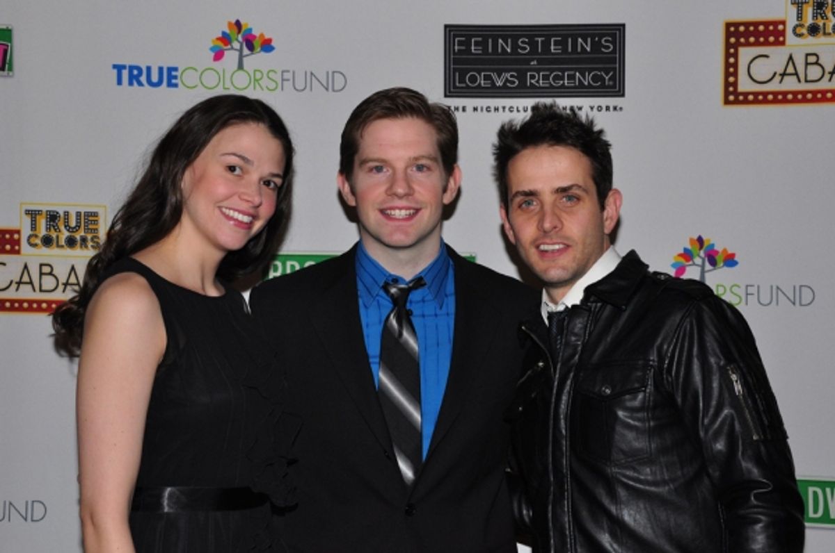 Sutton Foster, Rory O'Malley, Joey McIntyre at 