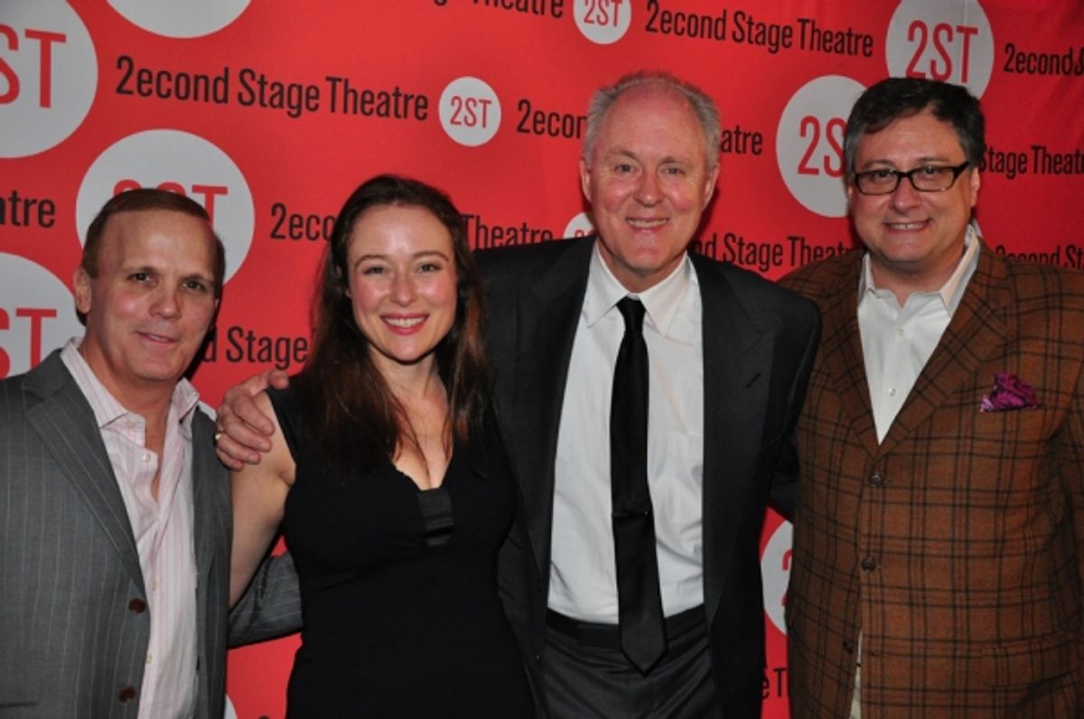 Director Scott Ellis, Jennifer Ehle, John Lithgow, Playwright Douglas Carter Beane at 
