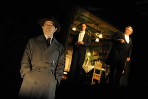 Nicholas Woodeson (Inspector) in An Inspector Calls at the Novello Theatre 2009. Photo by Robert Day @ BroadwayWorld Nicholas Woodeson (Inspector) in An Inspector Calls at the Novello Theatre 2009. Phot Photo