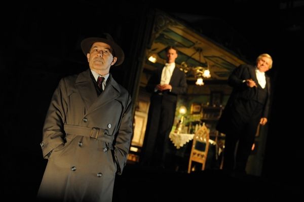 Nicholas Woodeson (Inspector) in An Inspector Calls at the Novello Theatre 2009. Phot Photo