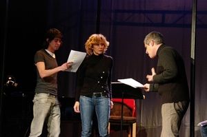 Xavi Melero, Ã'€ngels Gonyalons y Ã'’scar Mas @ BroadwayWorld Xavi Melero, Ã'€ngels Gonyalons y Ã'’scar Mas Photo