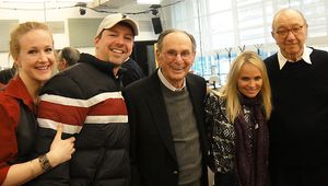 Katie Finneran, Sean Hayes, lyricist Hal David, Kristin Chenoweth, librettist Neil Simon @ BroadwayWorld Katie Finneran, Sean Hayes, lyricist Hal David, Kristin Chenoweth, librettist Neil Si Photo