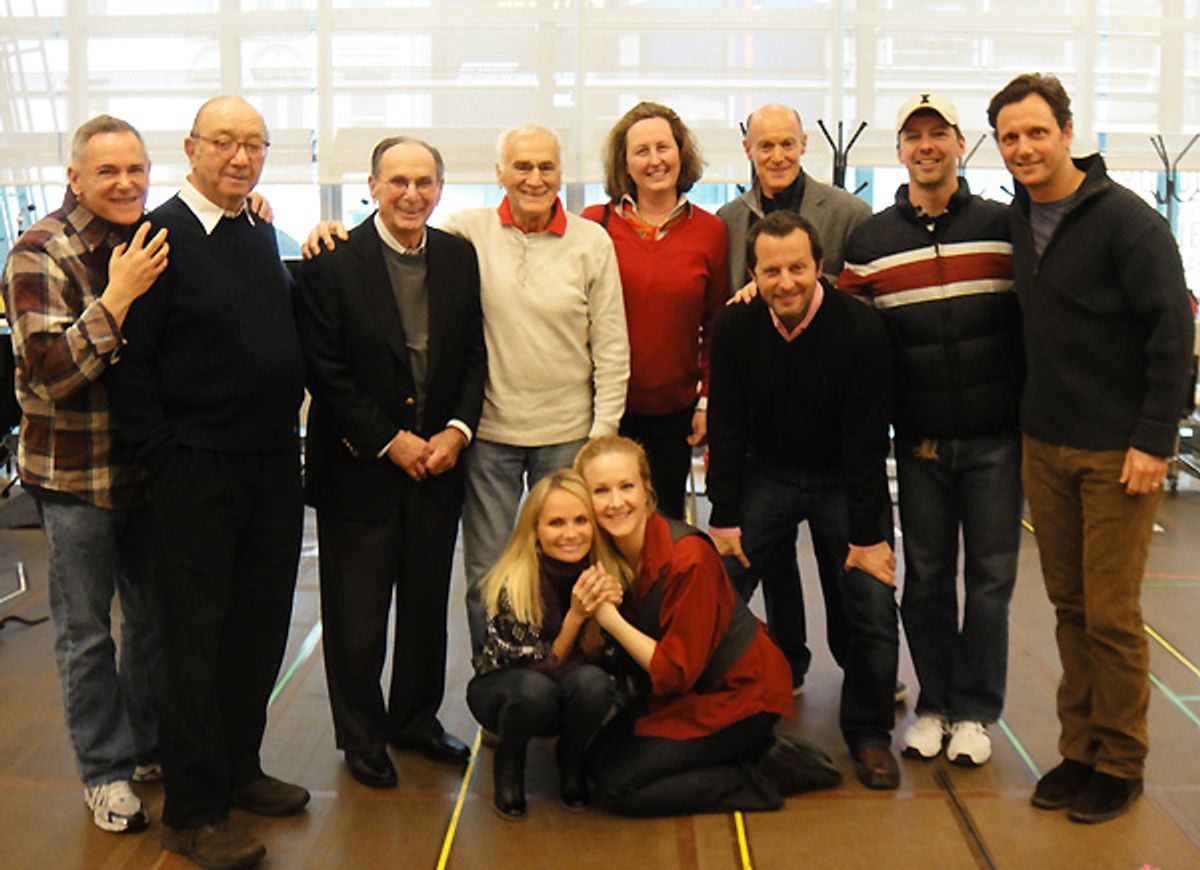  Producer Craig Zadan, librettist Neil Simon, lyricist Hal David, Dick Latessa,Ã‚Â  producer Beth Williams, producer Neil Meron, Sean Hayes, Tony Goldwyn, director-choreographer Rob Ashford, Kristin Chenoweth, Katie Finneran at 
