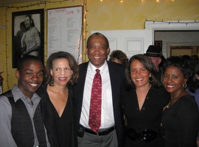Lorenz Arnell, Ifa Bayeza, Michael Hill, Suzanne Malveaux and Karen Malina White Photo