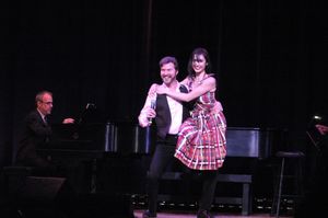 Ross Patterson (Musical Director, Arranger and Pianist), Ron Bohmer and Melinda Sulli Photo