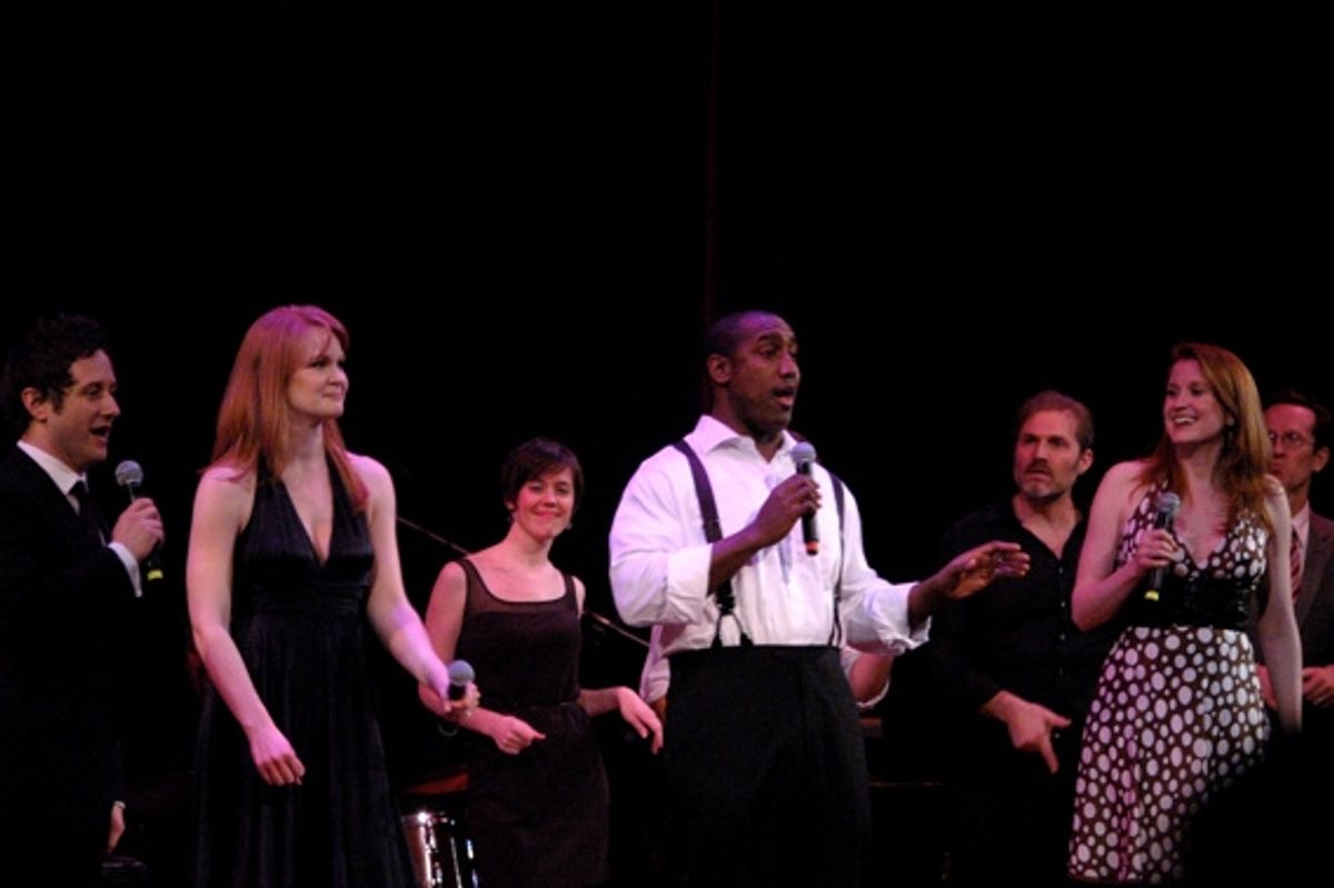 Christopher Fitzgerald, Kate Baldwin, Carole Bufford, Quentin Earl Darrington, Marc Kudisch, Christiane Noll at 