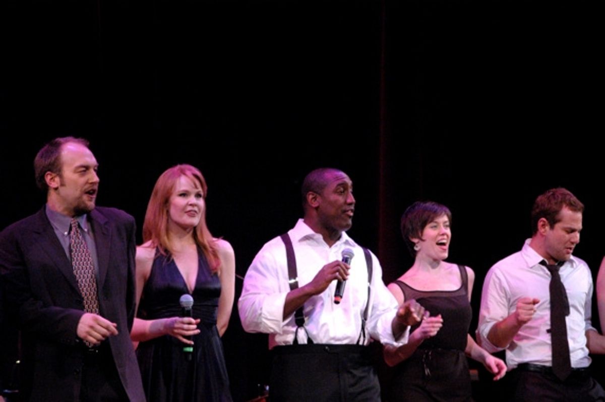 Alexander Gemignani, Kate Baldwin, Quentin Earl Darrington, Carole Bufford and Chad Kimball at 