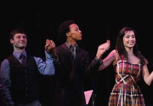 Bobby Steggert, performer, and Melinda Sullivan Photo