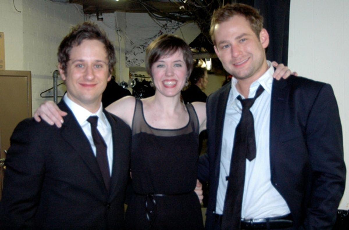 Christopher Fitzgerald, Carole Bufford and Chad Kimball at 