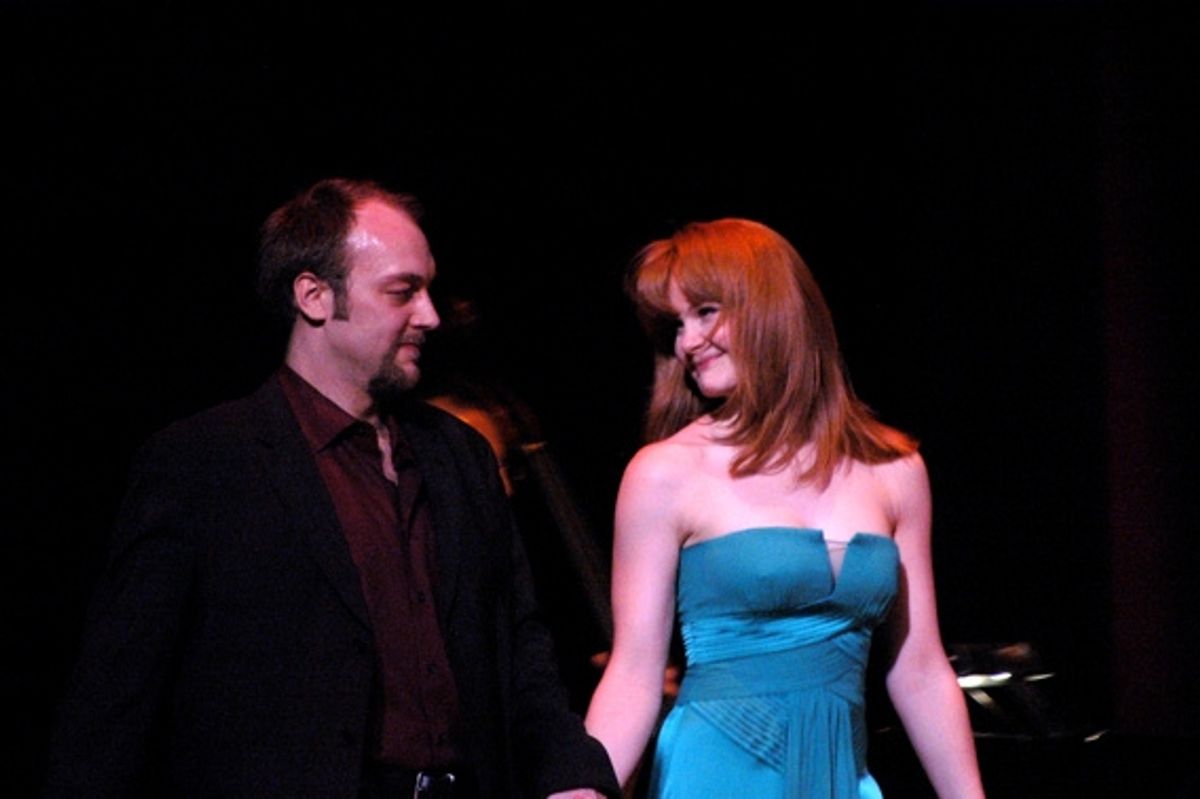 Alexander Gemignani (Director of tonights show) and Kate Baldwin at 