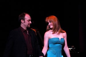 Alexander Gemignani (Director of tonights show) and Kate Baldwin Photo