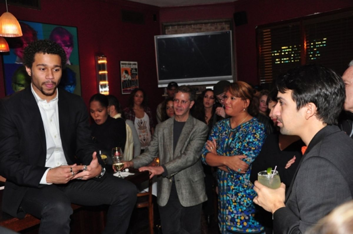 Corbin Bleu Giving A Speech at 