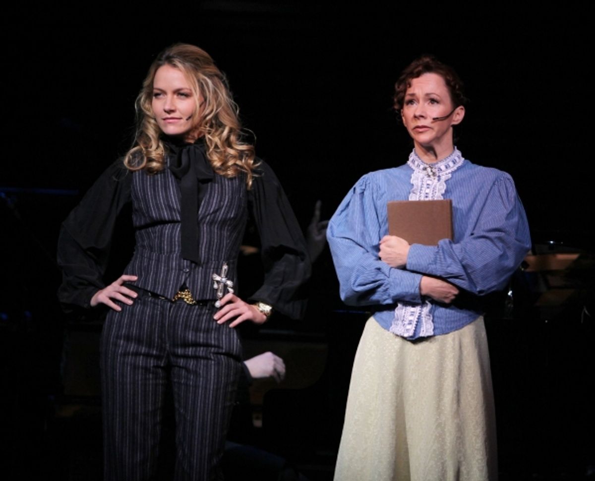 Becki Newton & Barbara Angeline ( 'Marian The Librarian' - THE MUSIC MAN ) at 