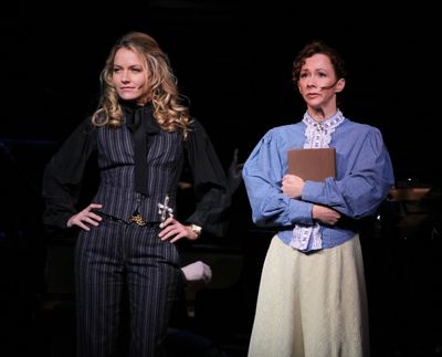 Becki Newton & Barbara Angeline ( "Marian The Librarian" - THE MUSIC MAN ) Photo