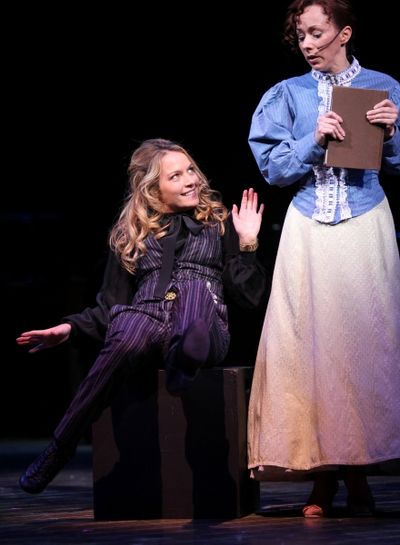 Becki Newton & Barbara Angeline ( "Marian The Librarian" - THE MUSIC MAN ) Photo
