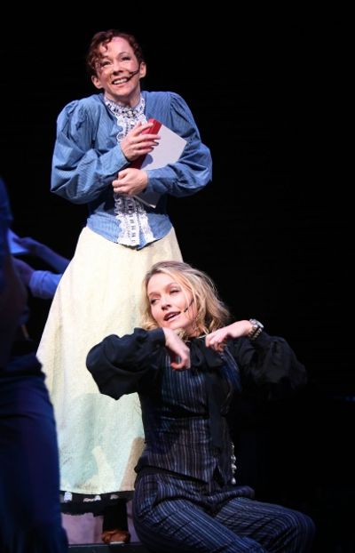 Becki Newton & Barbara Angeline ( "Marian The Librarian" - THE MUSIC MAN ) 
 Photo