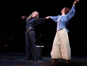 Becki Newton & Barbara Angeline ( "Marian The Librarian" - THE MUSIC MAN ) 
 Photo