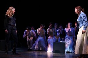 Becki Newton & Barbara Angeline ( "Marian The Librarian" - THE MUSIC MAN ) Photo