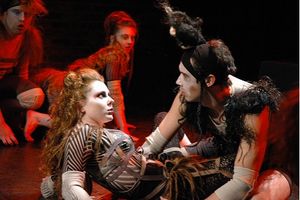 (background) Fred Backus, Becky Byers; (foreground) Jessi Gotta, Adrian Jevicki @ BroadwayWorld (background) Fred Backus, Becky Byers; (foreground) Jessi Gotta, Adrian Jevicki Photo