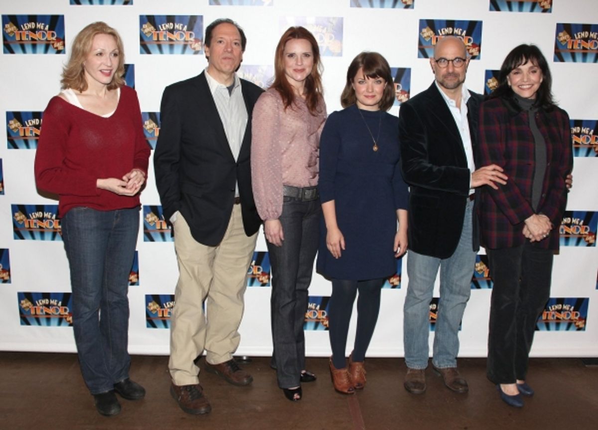 Jan Maxwell, Ken Ludwig, Jennifer Laura Thompson, Mary Catherine Garrison, Stanley Tucci & Brooke Adams at 