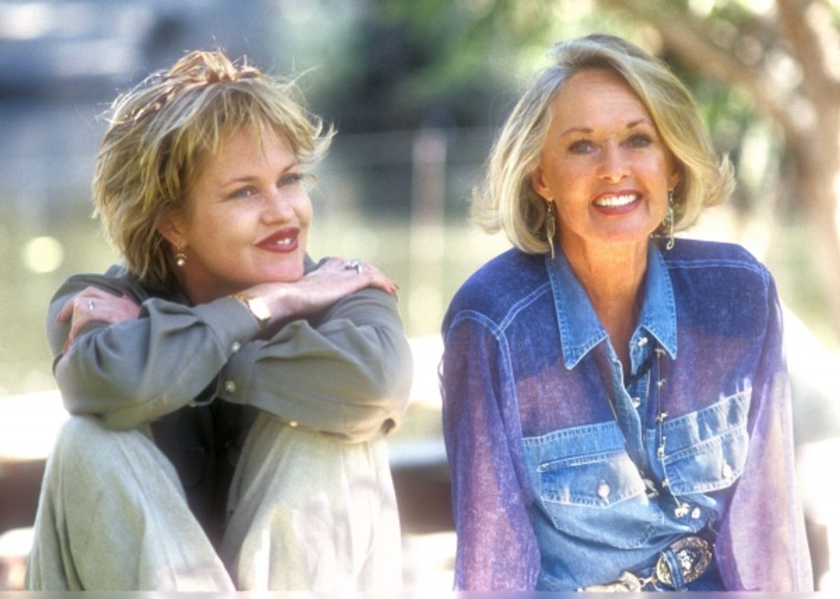 Melanie Griffith and Tippi Henden
 at 