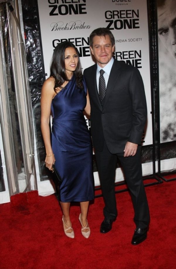 Matt Damon and Luciana Barroso Photo