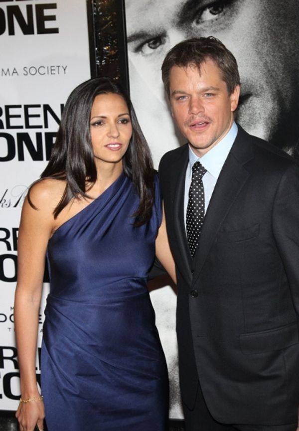 Matt Damon and Luciana Barroso Photo