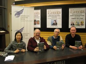 Diana Son, Doug Wright, David Ives, and Ben Hodges @ BroadwayWorld Diana Son, Doug Wright, David Ives, and Ben Hodges Photo